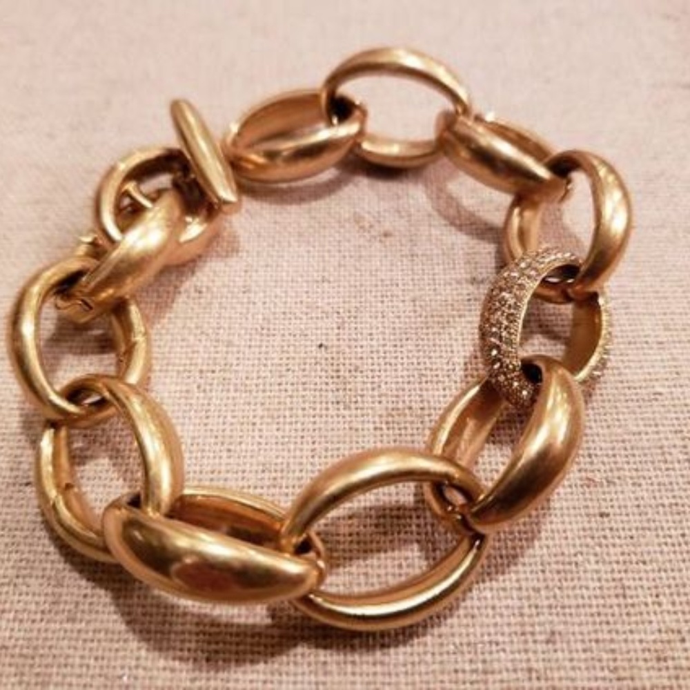Pave Chain Link Bracelet